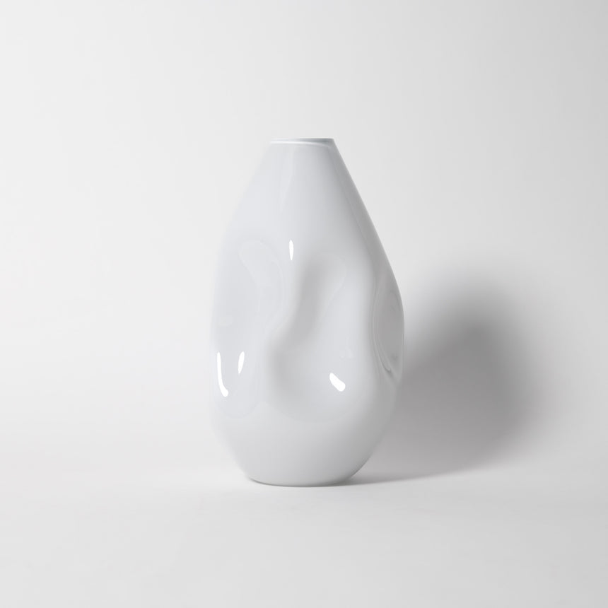 GoodBeast Design Vase Enamel / Natural Gloss SUMMIT Series Vases Hand Blown Glass in Vancouver Canada