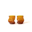 GoodBeast Design Glassware CRUSHED CUP Amber Hand Blown Glass in Vancouver Canada