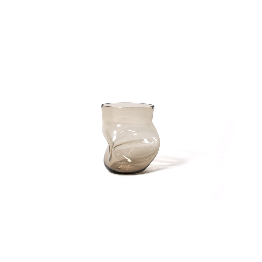 GoodBeast Design Glassware CRUSHED CUP Bronze (New) Hand Blown Glass in Vancouver Canada