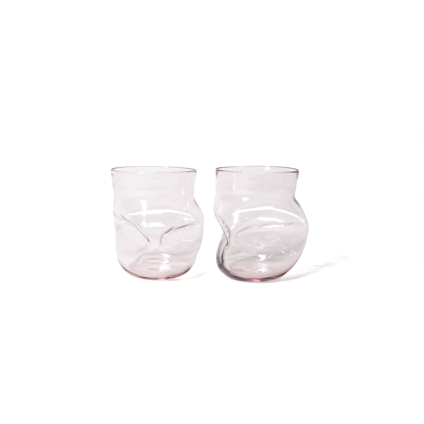 GoodBeast Design Glassware CRUSHED CUP Lilac (New) Hand Blown Glass in Vancouver Canada