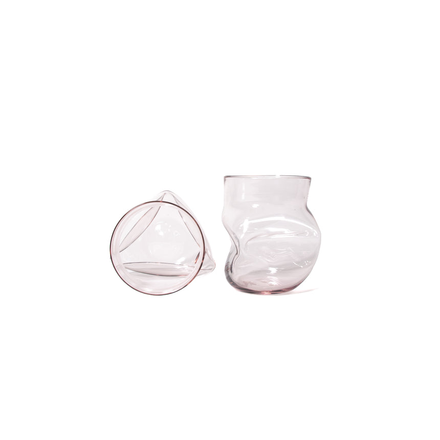 GoodBeast Design Glassware CRUSHED CUP Lilac (New) Hand Blown Glass in Vancouver Canada