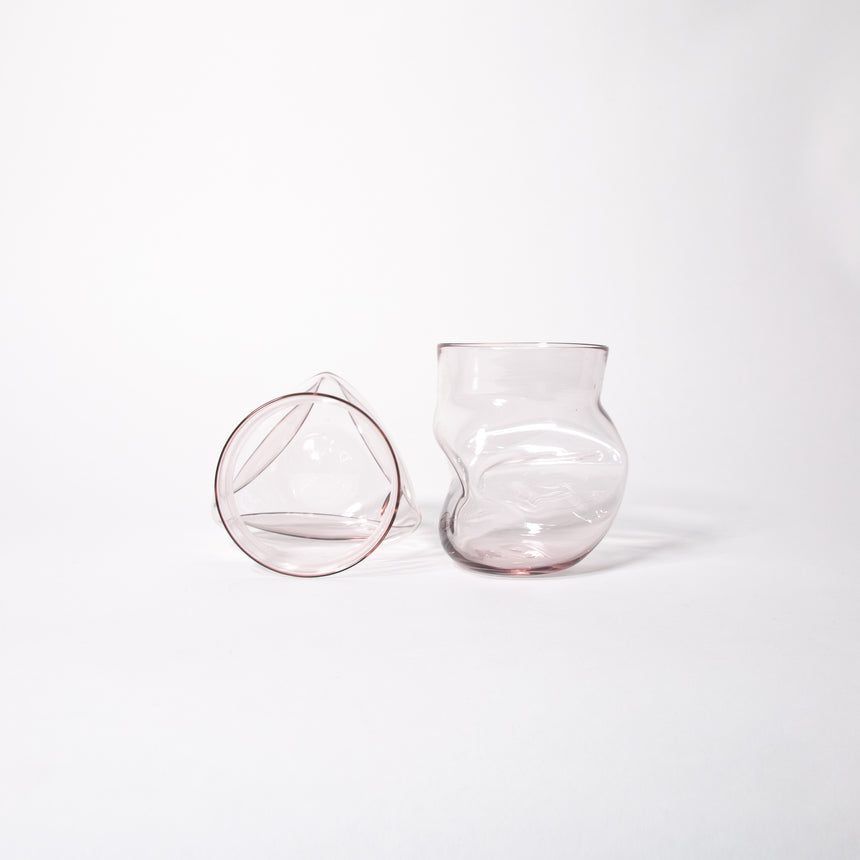 GoodBeast Design Glassware CRUSHED CUP  Template Hand Blown Glass in Vancouver Canada