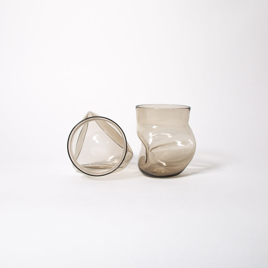 GoodBeast Design Glassware CRUSHED CUP  Template Hand Blown Glass in Vancouver Canada