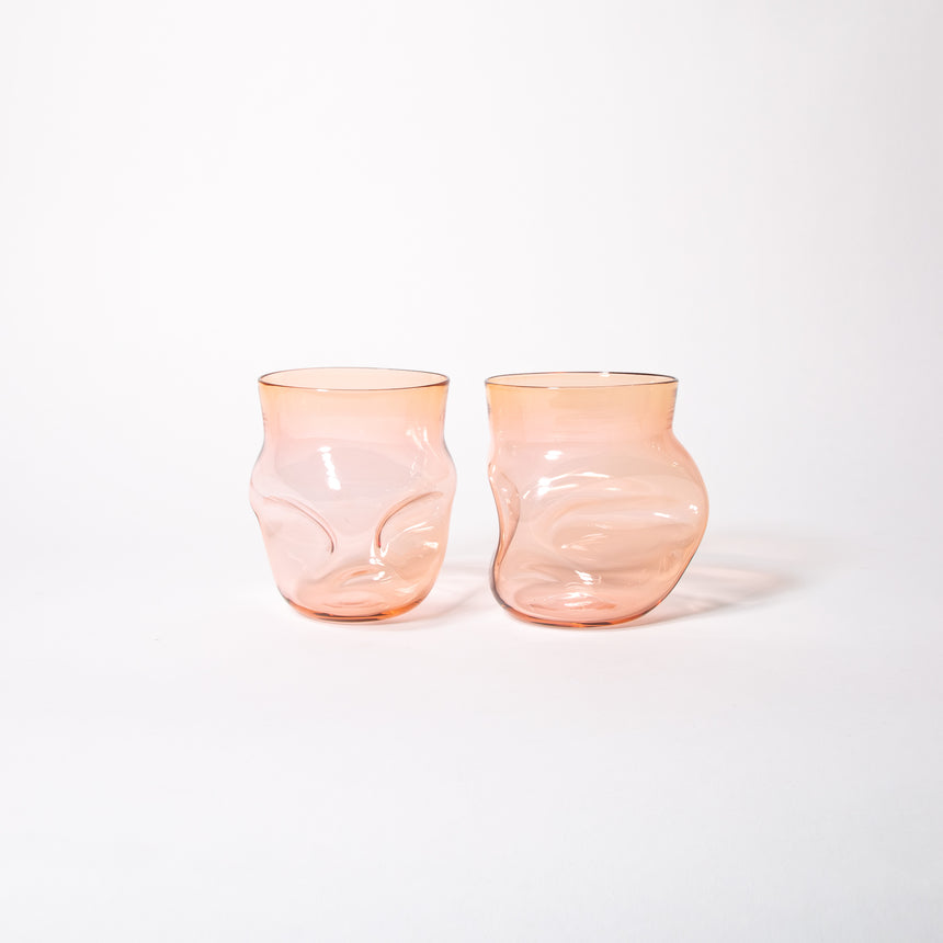 GoodBeast Design Glassware CRUSHED CUP  Template Hand Blown Glass in Vancouver Canada