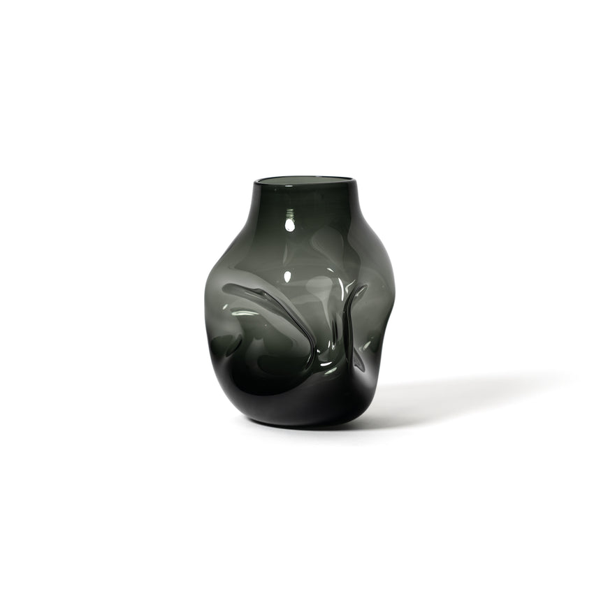 GoodBeast Design Vase Natural BOULDER Grey Hand Blown Glass in Vancouver Canada