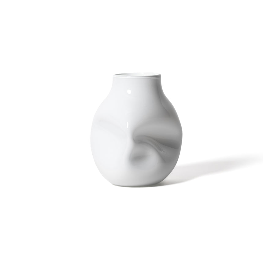 GoodBeast Design Vase Natural BOULDER White Hand Blown Glass in Vancouver Canada