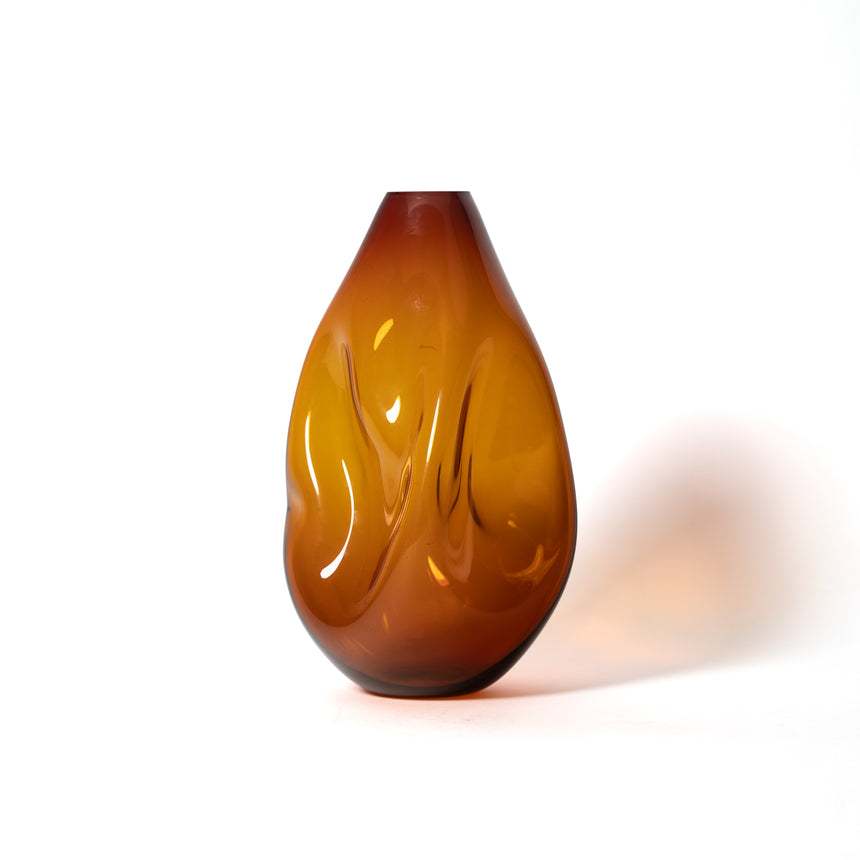 GoodBeast Design Vase Natural SUMMIT Amber Hand Blown Glass in Vancouver Canada