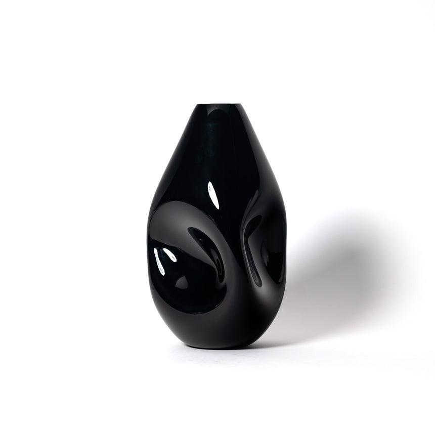 GoodBeast Design Vase Natural SUMMIT Black Hand Blown Glass in Vancouver Canada