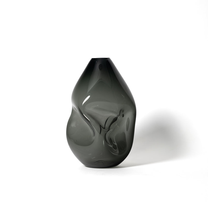 GoodBeast Design Vase Natural SUMMIT Grey Hand Blown Glass in Vancouver Canada