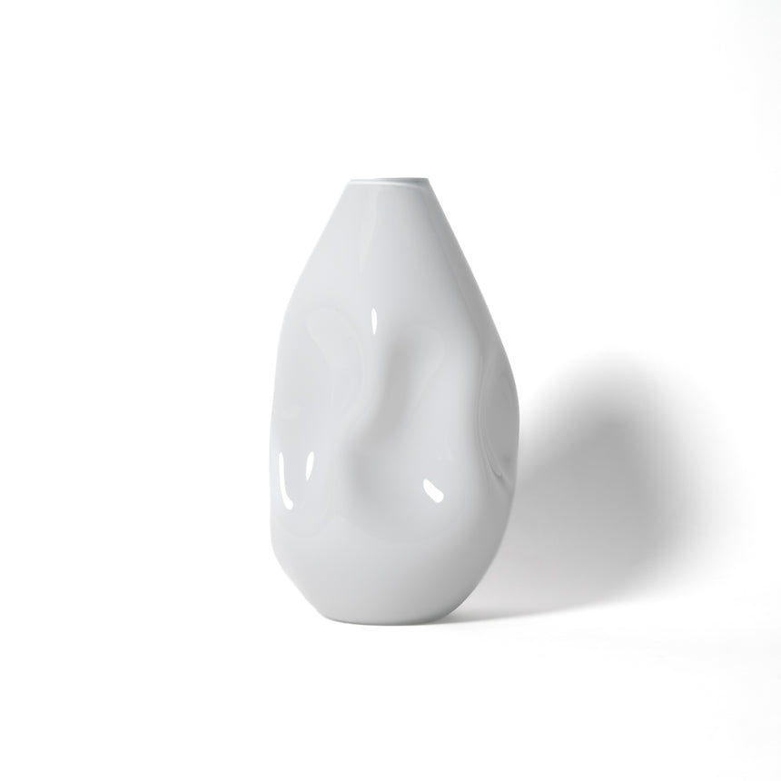 GoodBeast Design Vase Natural SUMMIT White Hand Blown Glass in Vancouver Canada