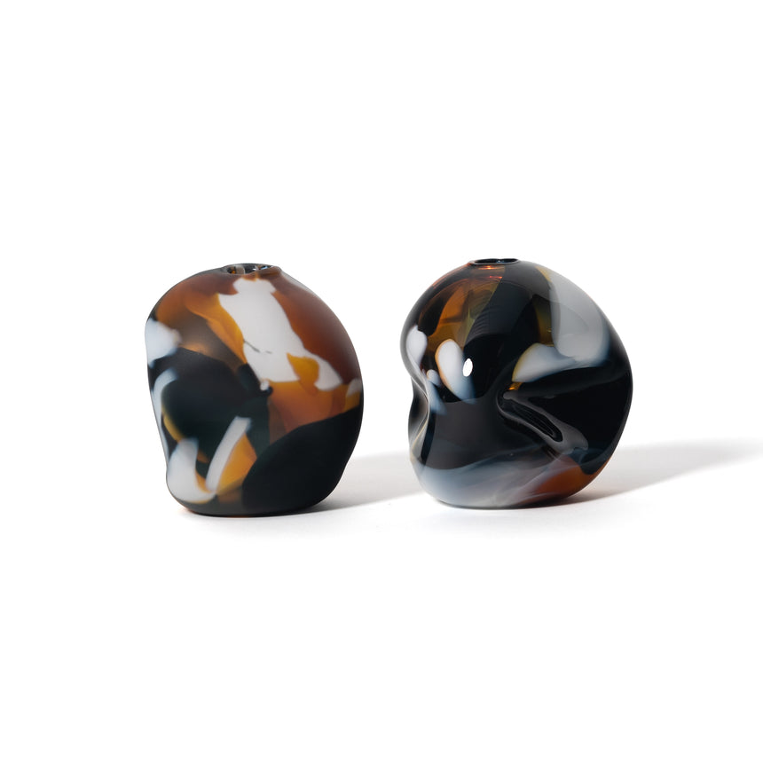 GoodBeast Design Vase PEBBLE Calico Hand Blown Glass in Vancouver Canada