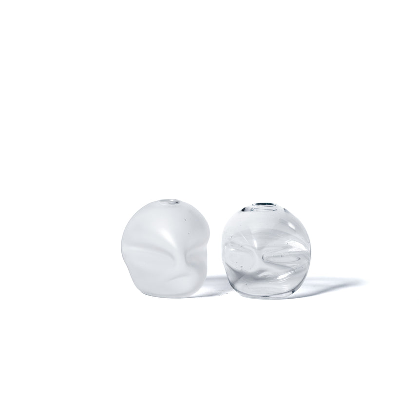 GoodBeast Design Vase PEBBLE Clear ECO Hand Blown Glass in Vancouver Canada