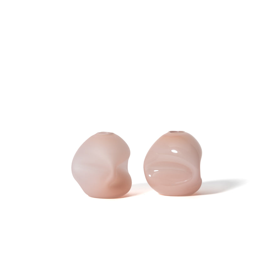 GoodBeast Design vase PEBBLE Pink Hand Blown Glass in Vancouver Canada