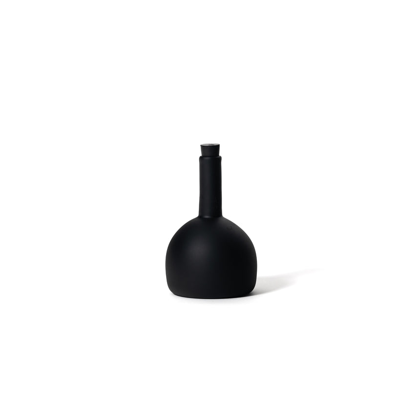 GoodBeast Design Vessel OIL BOTTLE Black Hand Blown Glass in Vancouver Canada