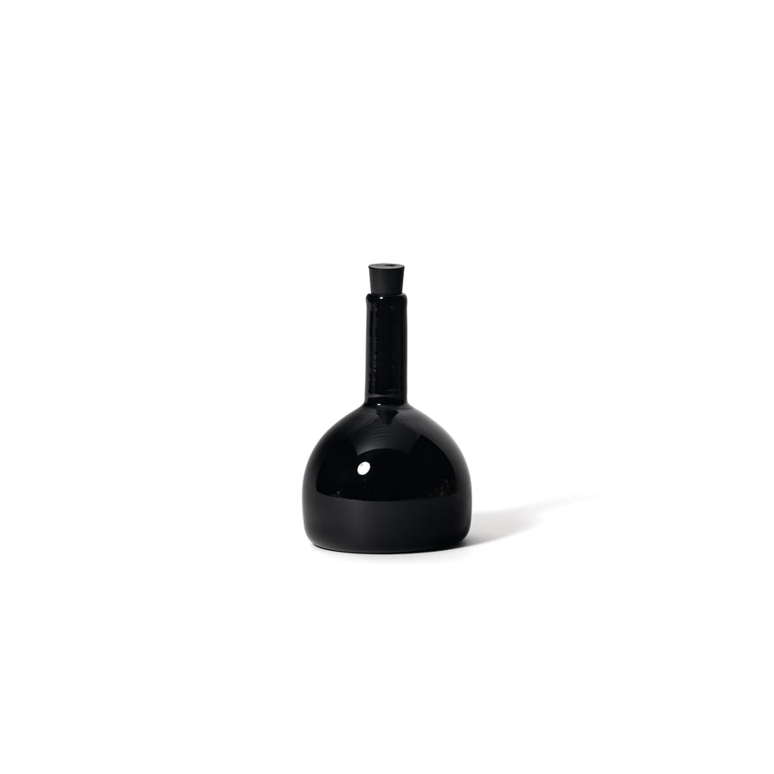 GoodBeast Design Vessel OIL BOTTLE Black Hand Blown Glass in Vancouver Canada