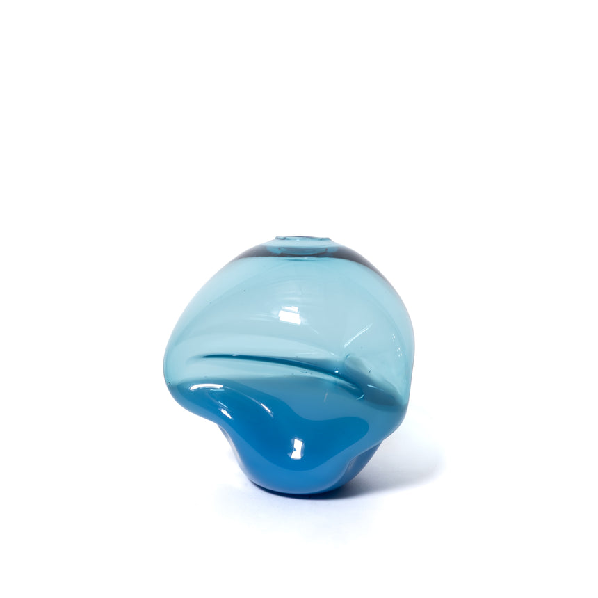 Goodbeast PEBBLE Blue Two-Tone OOAK Hand Blown Glass in Vancouver Canada