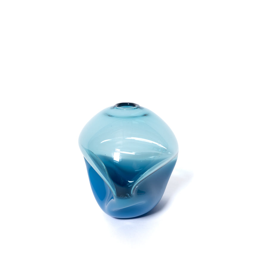 Goodbeast PEBBLE Blue Two-Tone OOAK Hand Blown Glass in Vancouver Canada
