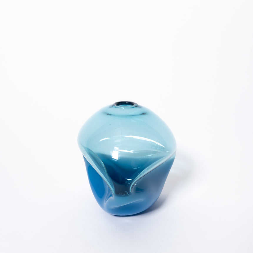 Goodbeast PEBBLE Blue Two-Tonne OOAK Hand Blown Glass in Vancouver Canada