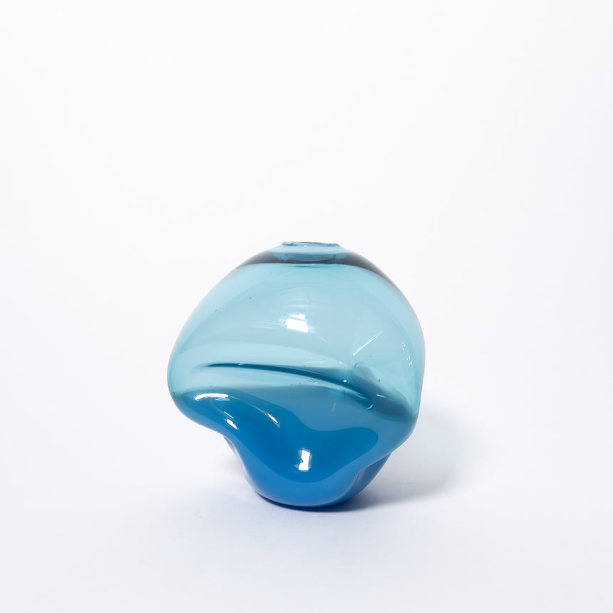 Goodbeast PEBBLE Blue Two-Tonne OOAK Hand Blown Glass in Vancouver Canada