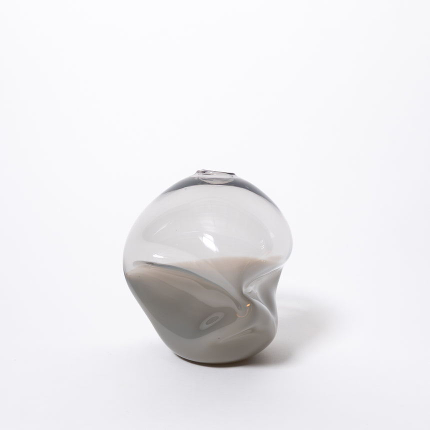 Goodbeast PEBBLE Grey Two-Tonne OOAK Hand Blown Glass in Vancouver Canada