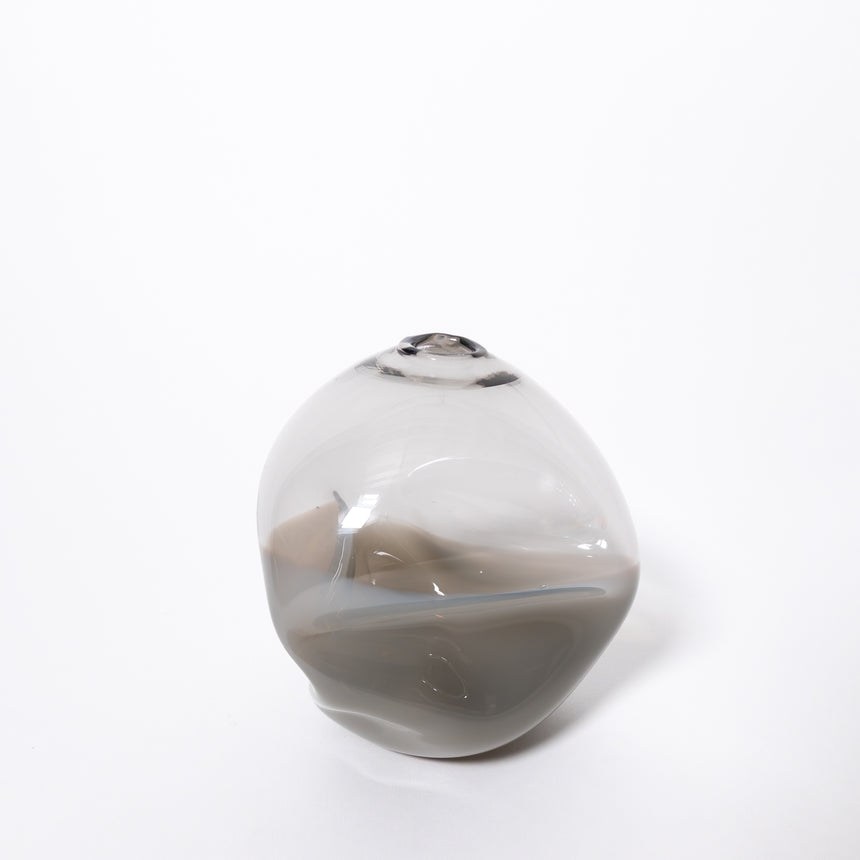 Goodbeast PEBBLE Grey Two-Tonne OOAK Hand Blown Glass in Vancouver Canada