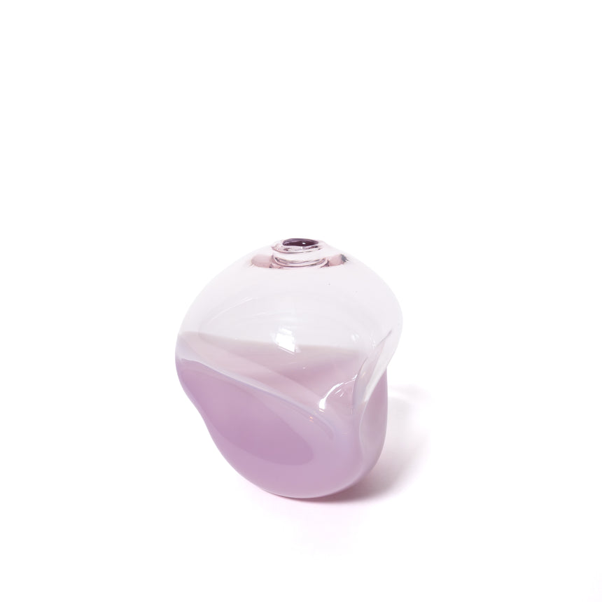 Goodbeast PEBBLE Lilac Two-Tone OOAK Hand Blown Glass in Vancouver Canada