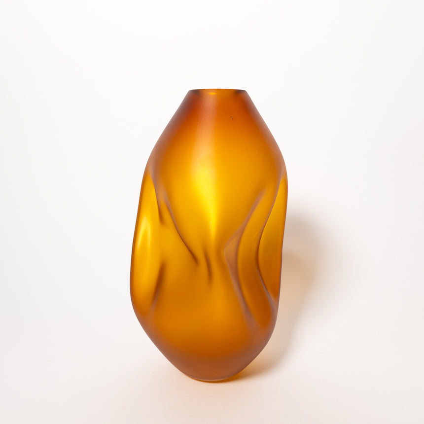 Goodbeast Small SUMMIT Amber (Matte) OOAK Hand Blown Glass in Vancouver Canada