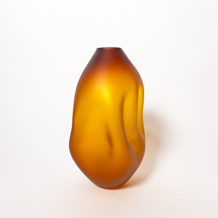 Goodbeast Small SUMMIT Amber (Matte) OOAK Hand Blown Glass in Vancouver Canada