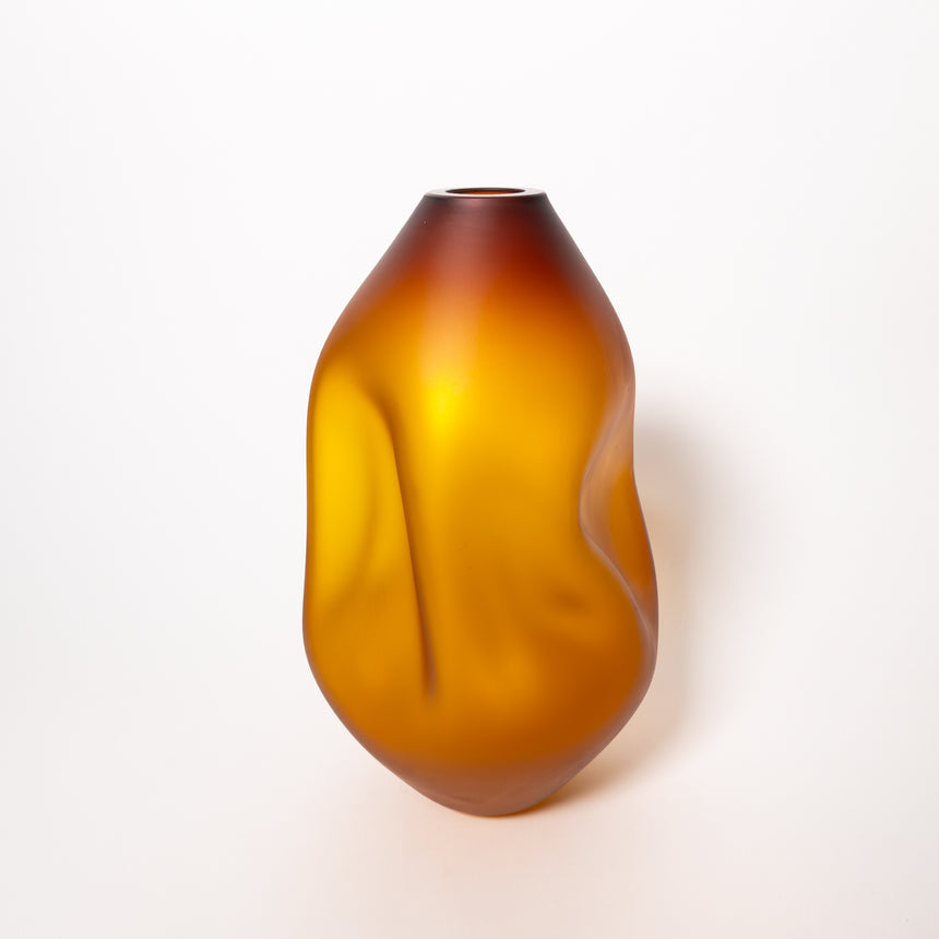 Goodbeast Small SUMMIT Amber (Matte) OOAK Hand Blown Glass in Vancouver Canada