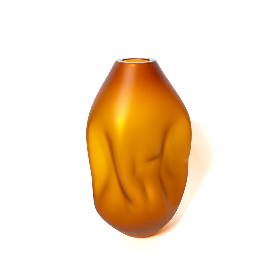 Goodbeast Small SUMMIT Amber (Matte) OOAK Hand Blown Glass in Vancouver Canada