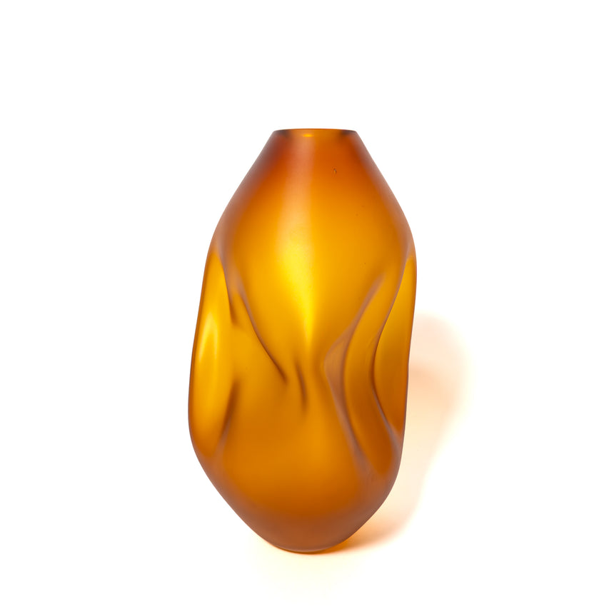 Goodbeast Small SUMMIT Amber (Matte) OOAK Hand Blown Glass in Vancouver Canada