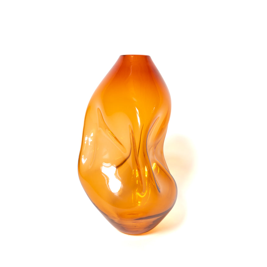 Goodbeast Small SUMMIT Tangerine OOAK Hand Blown Glass in Vancouver Canada