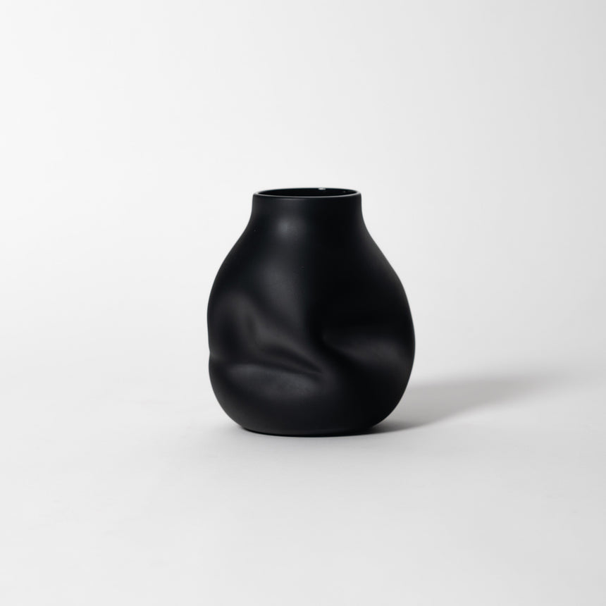 GoodBeast Design Bud Vase Ebony / Natural Finish BOULDER Series Vases (5 Colours) Hand Blown Glass in Vancouver Canada
