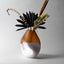 GoodBeast Design Vase 2 Tone Summit Vase | Amber & Opal Hand Blown Glass in Vancouver Canada