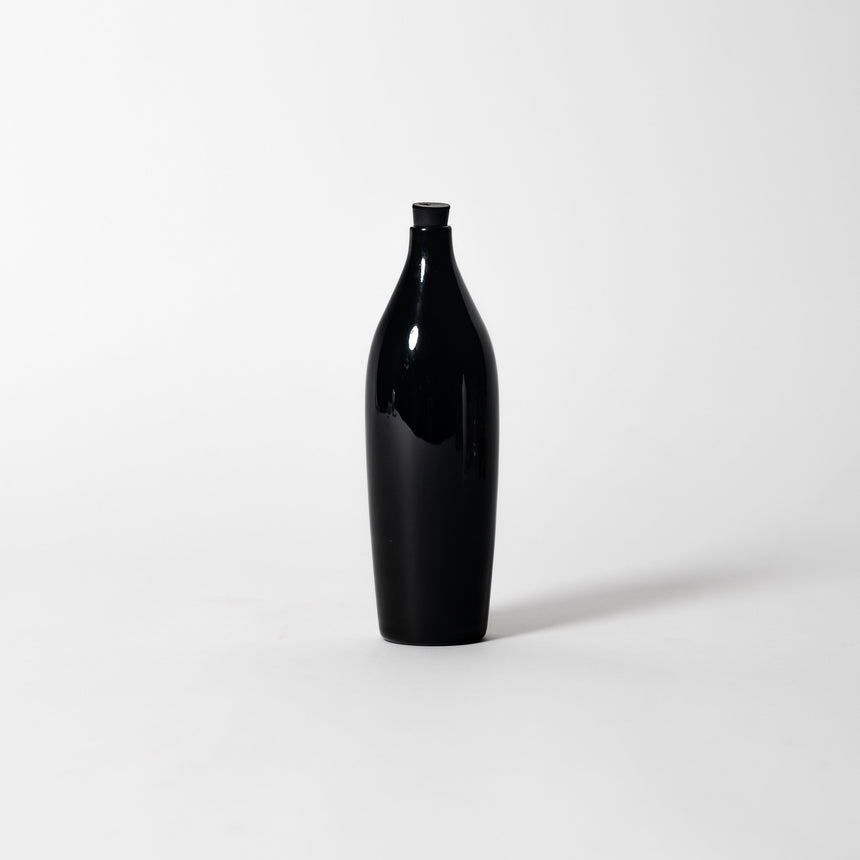 GoodBeast Design Vessel Ebony Glass Bottle Hand Blown Glass in Vancouver Canada
