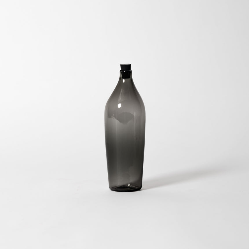 GoodBeast Design Vessel Ebony Glass Bottle Hand Blown Glass in Vancouver Canada